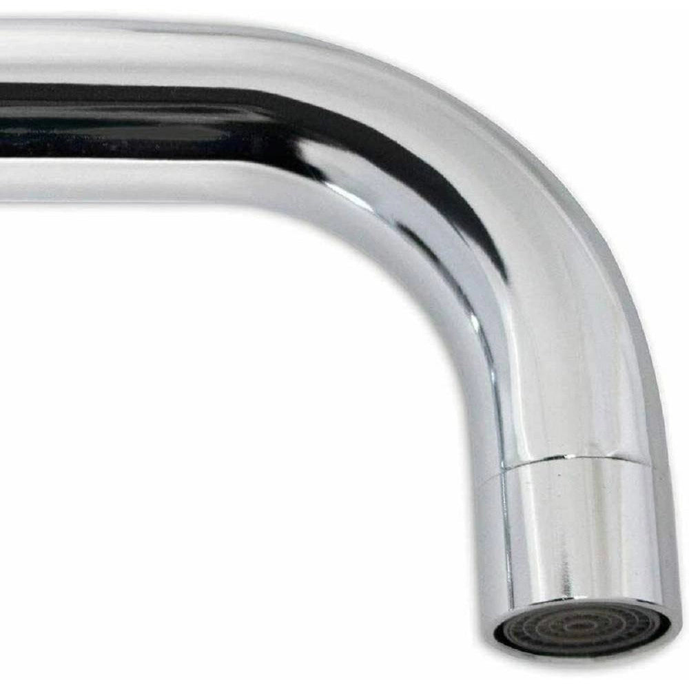 Trade Shop - Canna Di Ricambio Cucina Quadrata Per Miscelatore Lavello Cromato Lucido 26cm -