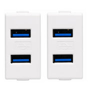 Doppia presa usb da incasso ricarica rapida e ordinata *** numero pezzi 2, confezione 1