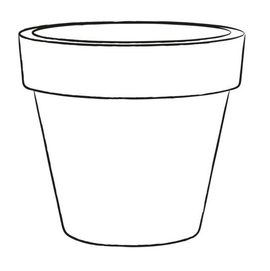 Vaso Ø80x72 cm in Polietilene Standard One 80 Bronzo