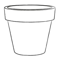 Vaso Ø80x72 cm in Polietilene Standard One 80 Bronzo