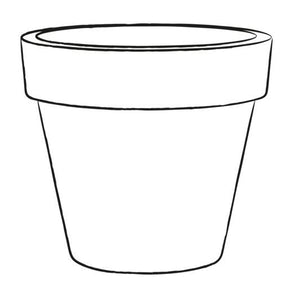 Vaso Ø80x72 cm in Polietilene Standard One 80 Bronzo