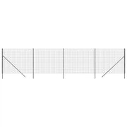 Recinzione da Giardino | Recinzione Metallica Antracite 2,2x10 m in Acciaio Zincato
