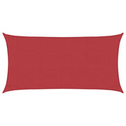 Vela Parasole | Telo Ombra | Vela da ombra 160 g/m2 Rossa 3x6 m in HDPE
