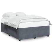 Letto matrimoniale | Letto per adulti | Giroletto senza Materasso Grigio Scuro 160x200 cm Velluto