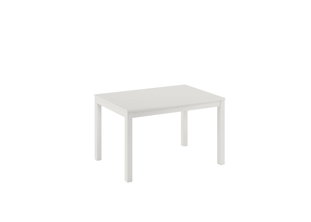 Tavolo Traffic Allungabile 130/210 cm in Melaminico Bianco Frassinato con Gambe in Faggio Massello - Design Salvaspazio Moderno