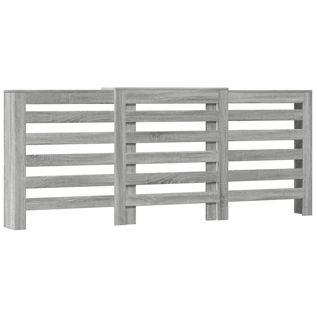 vidaXL Copertura Termosifone Grigio Sonoma 205x21,5x83,5cm Multistrato