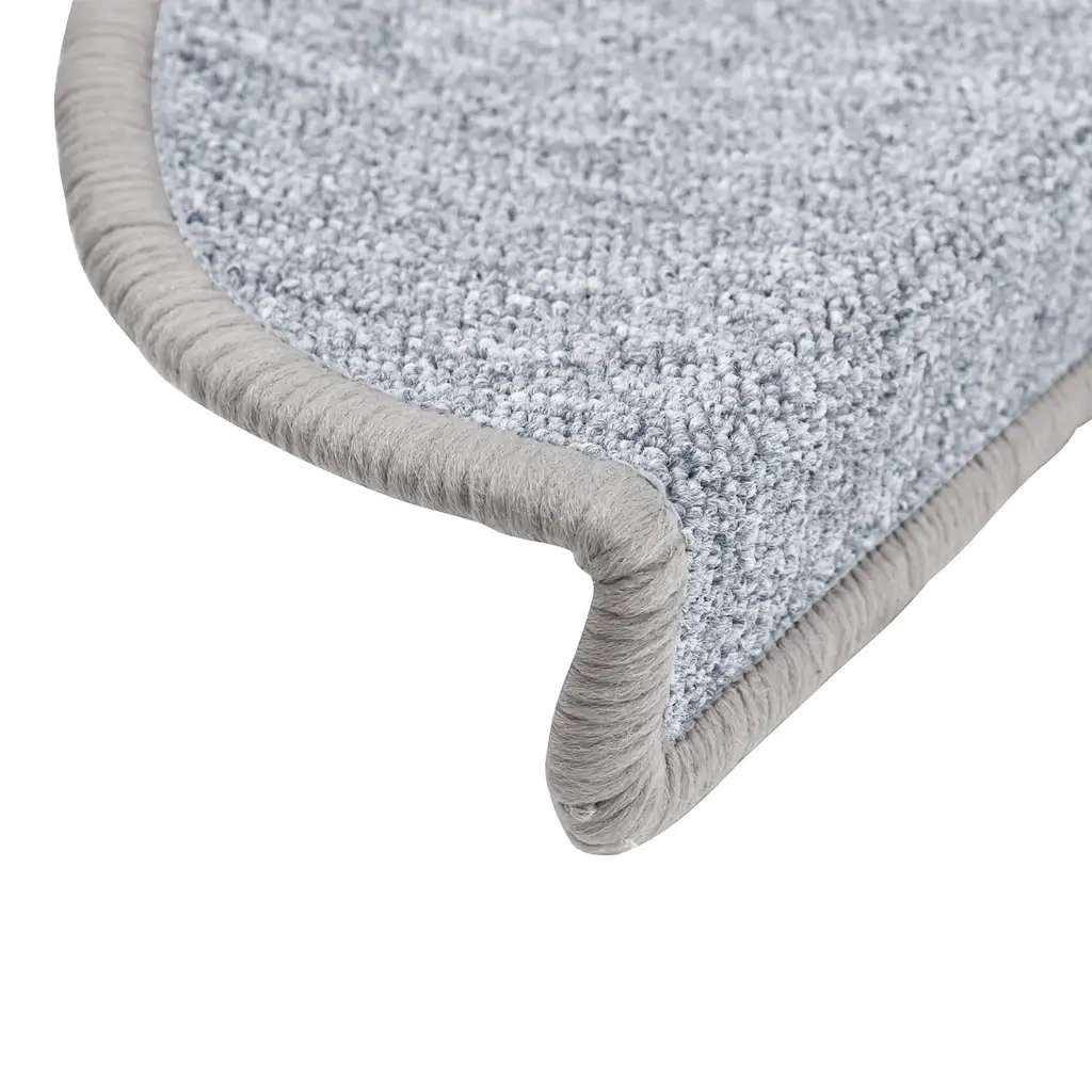Tappetini per scale 20 pz 56x17x3 cm Grigio chiaro Semicircolari