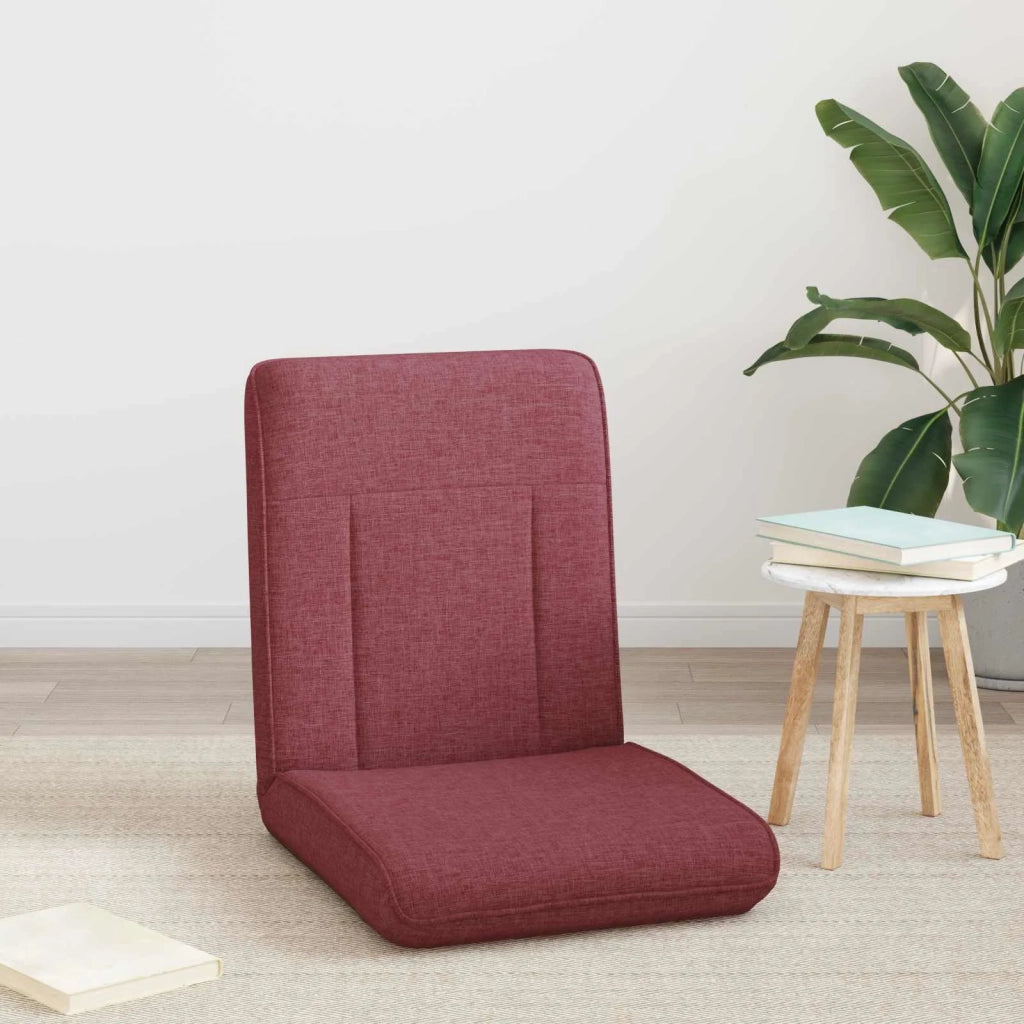 Sedia da Pavimento Rosso Vino 50 x 73 x 60 cm Tessuto 42028169