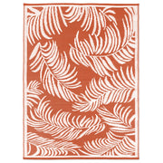 IDMarket - Tappeto per esterni COCO tropical terracotta e bianco 270 x 470 CM