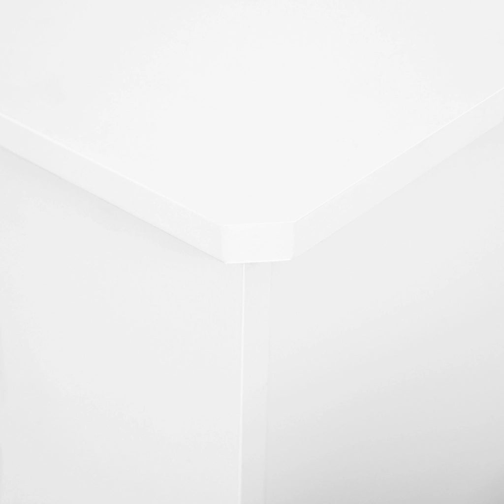 Copritermosifone a Doghe 172x19x81 cm con Ripiano Portaoggetti in MDF Bianco