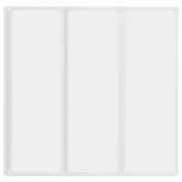 Parete per Doccia e Vasca Bagno 117x120cm 3 Pannelli Pieghevole 140784