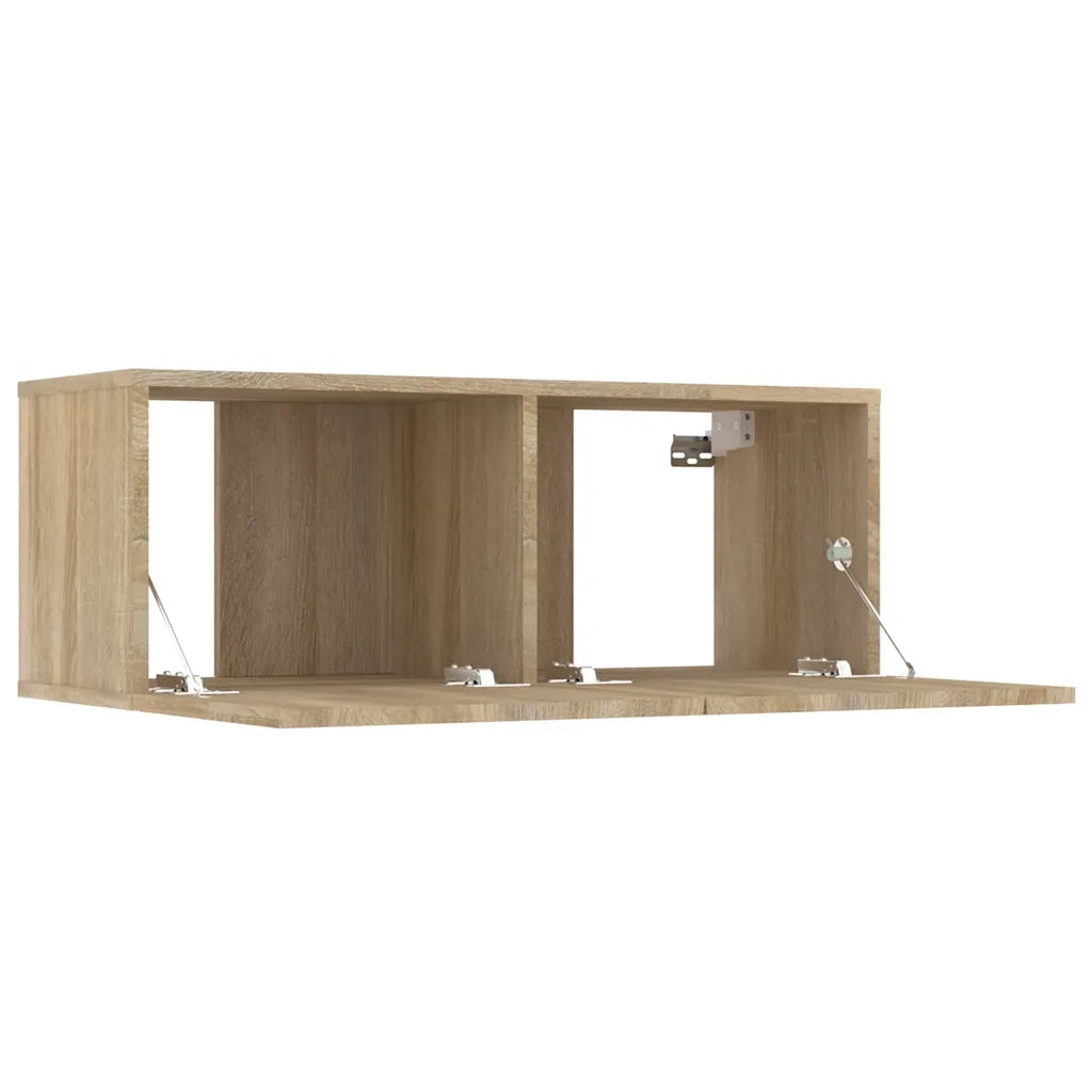 Mobili TV 2 pz Rovere Sonoma 80x30x30 cm in Legno Multistrato 804538