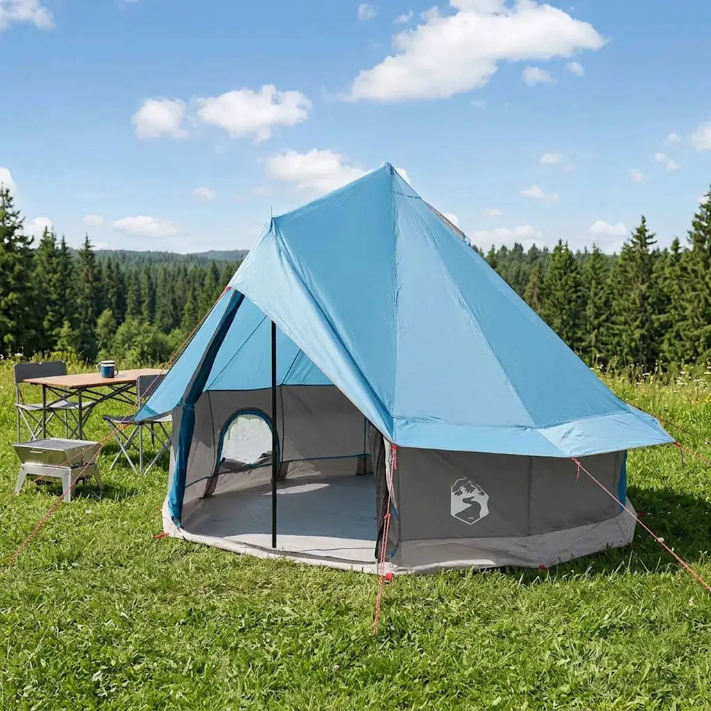 Tenda Tipi con tetto Blu 250 x 250 cm Poliestere e Acciaio 42028720