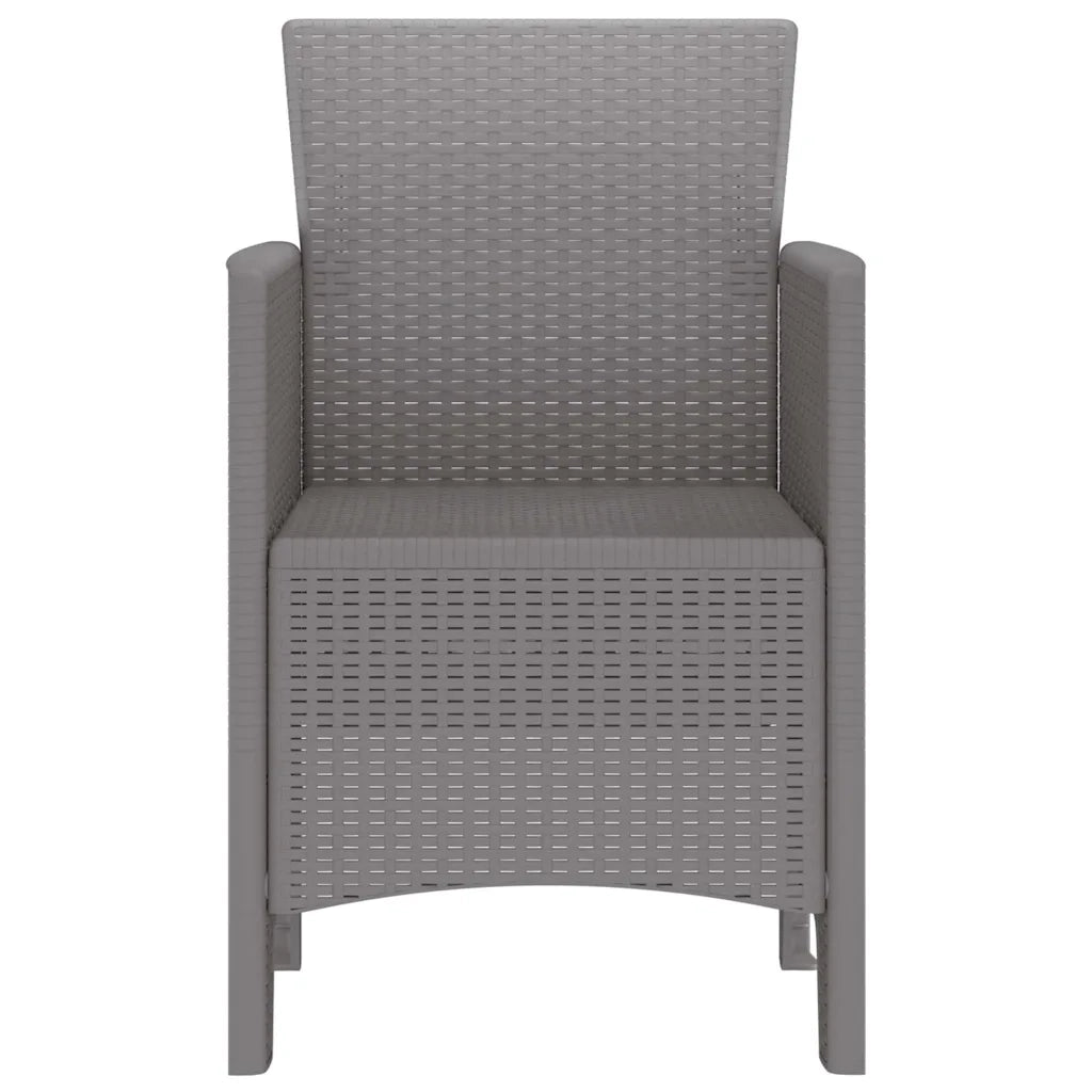 Sedia da Giardino 2 pz | Sedie da Esterno Grigio chiaro 53 x 49 x 85 cm