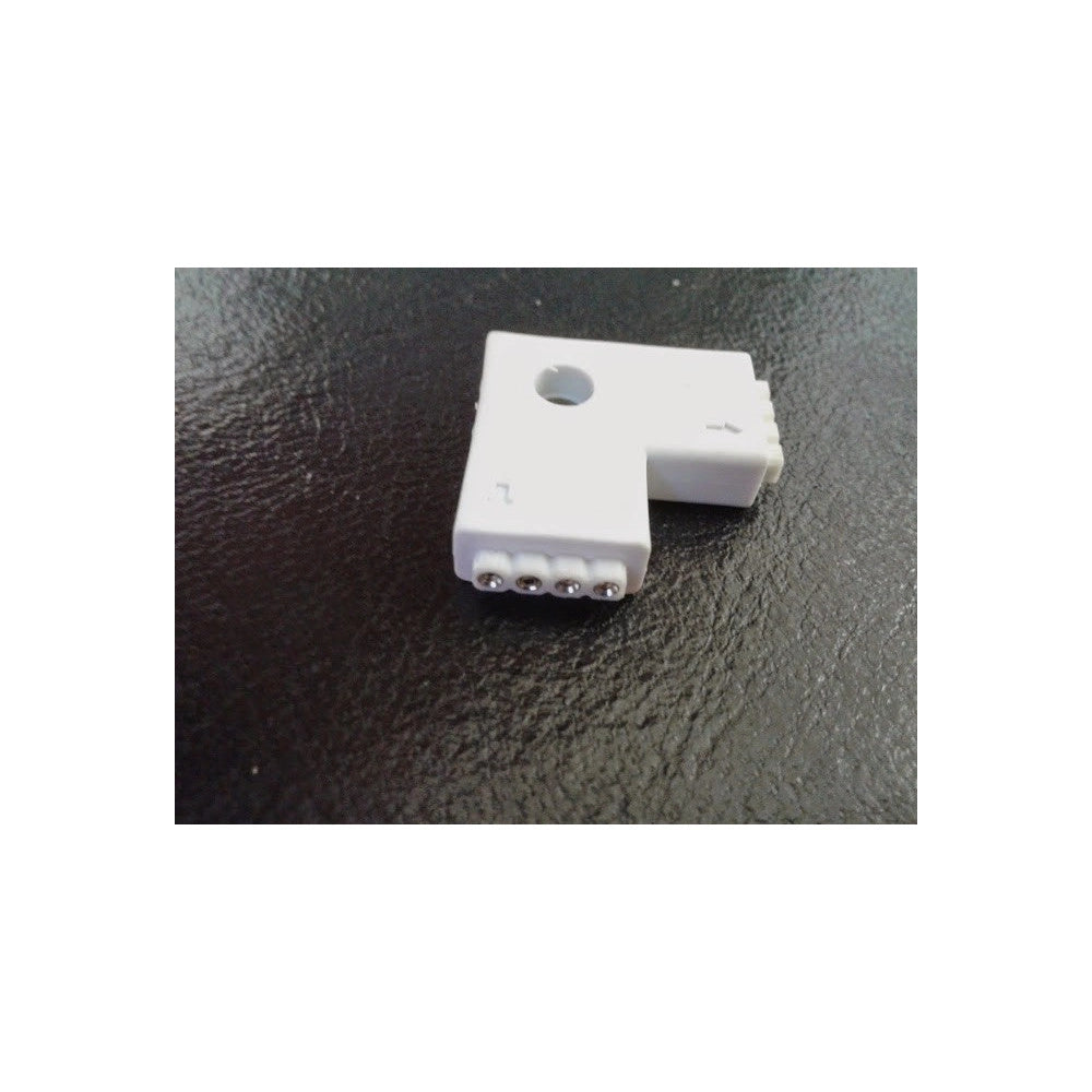 Trade Shop - Connettore A Clip Angolare A "l" 4 Pin Per Strisce Led Strip Smd Rgb -