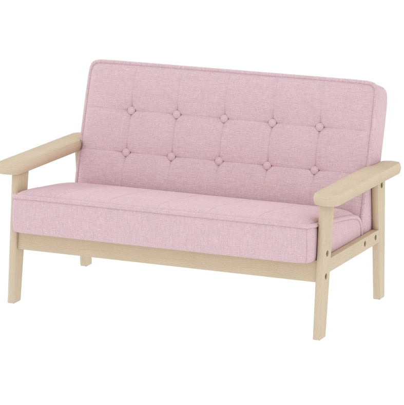 Poltroncina per bambini rosa a 2 posti, 3-15 anni
