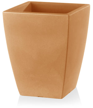 Vaso 49x49x61 cm in Polietilene Quadro Veneto 60 Anticato