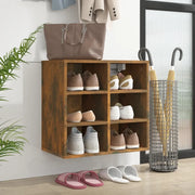 Scarpiera-Scaffale per scarpe Rovere Fumo 52,5x30x50 cm