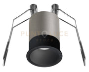 GFA1101C- FARETTO AD INCASSO OTTICA RIENTRATA A LED 3000K 230LM 3W D.3,5CM NERO