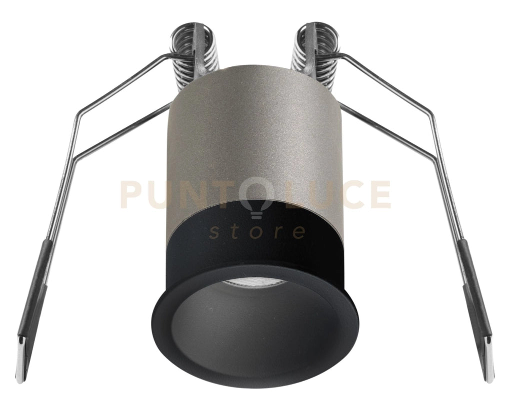 GFA1101C- FARETTO AD INCASSO OTTICA RIENTRATA A LED 3000K 230LM 3W D.3,5CM NERO