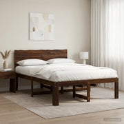 Letto matrimoniale con testiera ROSTOCK Marrone Scuro 903419