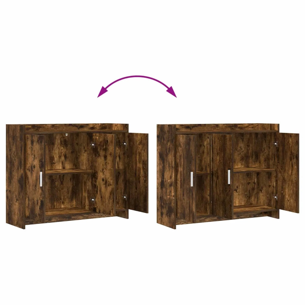 Credenza Rovere Fumo 98,5 x 33 x 80 cm Legno ingegnerizzato 8011127