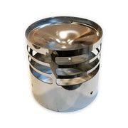 Fumaiolo eco gas inox innesto m maschio, diametro 80mm