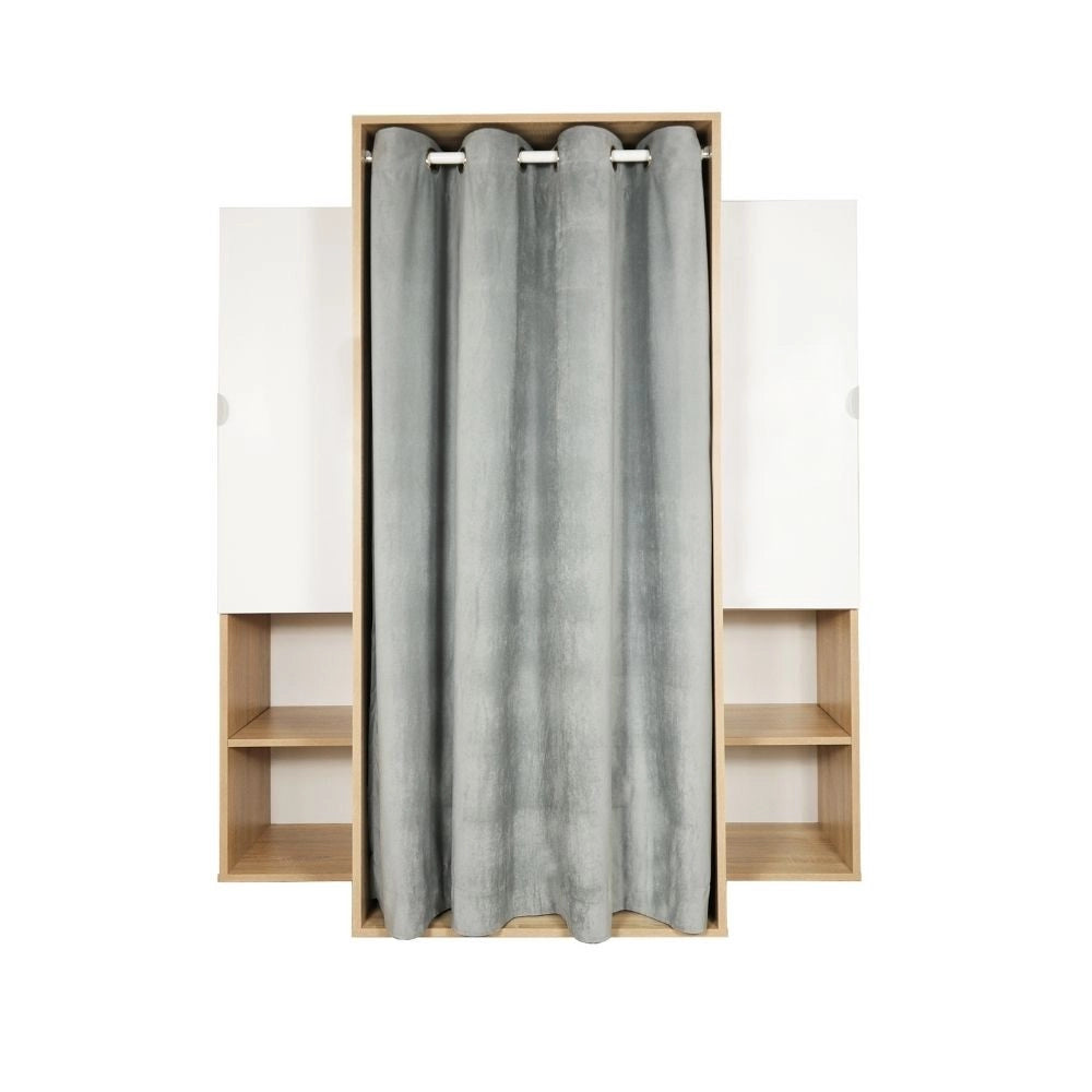 Guardaroba Krell rovere bianco 150x56x184h