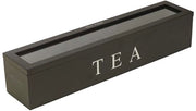 Organizzatore per Tè in Legno - 5 Compartimenti - Progetto Stilistico - Eterno - Dotato di Tappi - Adatto per Tè/Erbe