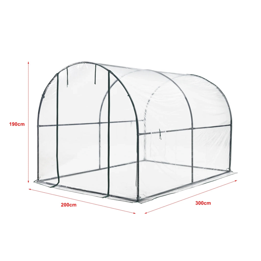 Serra a tunnel Grünwald in acciaio e PVC 200 x 300 x 190 cm 03_0008257