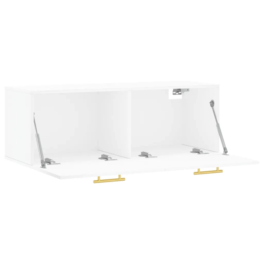 Mobile a Parete Bianco 100x36,5x35 cm in Legno Multistrato 830116