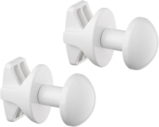 Sostegni asciugamani - Radiatore asciugamani - 2 pezzi - Bianco