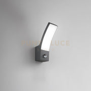 APPLIQUE LED SAIL ANTRACITE 12W 1440LM CCT 3000K / 4000K IP65 CON SENSORE 8X16X24,5CM