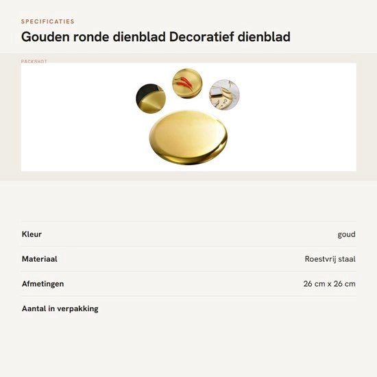 Piatto di servizio decorativo 26 cm - Base antiscivolo - Fondo in acciaio inossidabile - Progettazione elegante - Ideale come regalo - Piatto di servizio da appendere