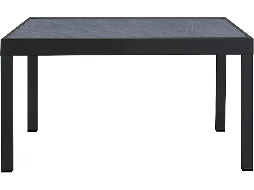 Tavolo da giardino allungabile in alluminio "Lagos" - 140/280 x 90 x 76 cm - Nero