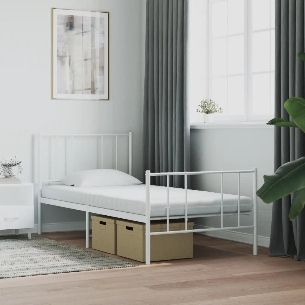 Materasso in Schiuma-Materasso per Letto Bianco 90x200 cm 7 Zone Durezza 20 ILD