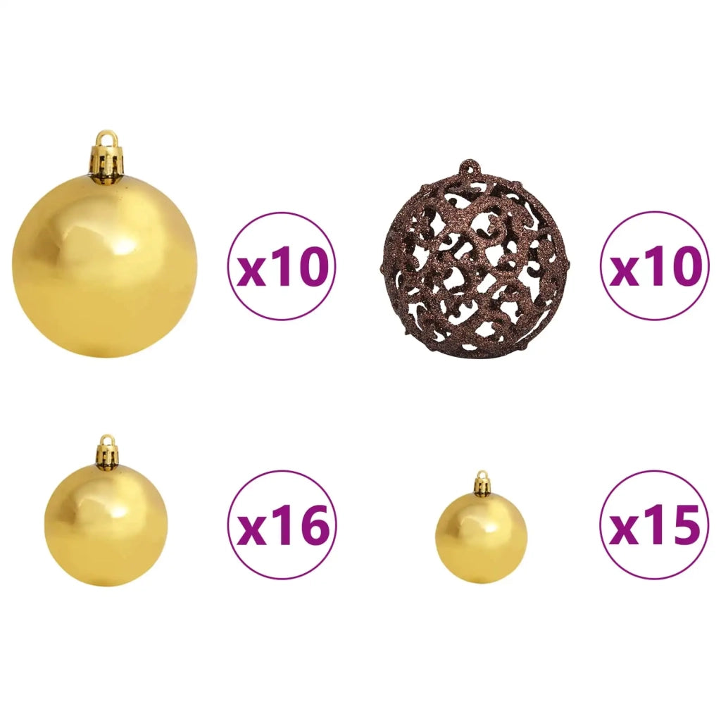 Albero di Natale artificiale Bianco 120 x 120 x 240 cm LED 3210135