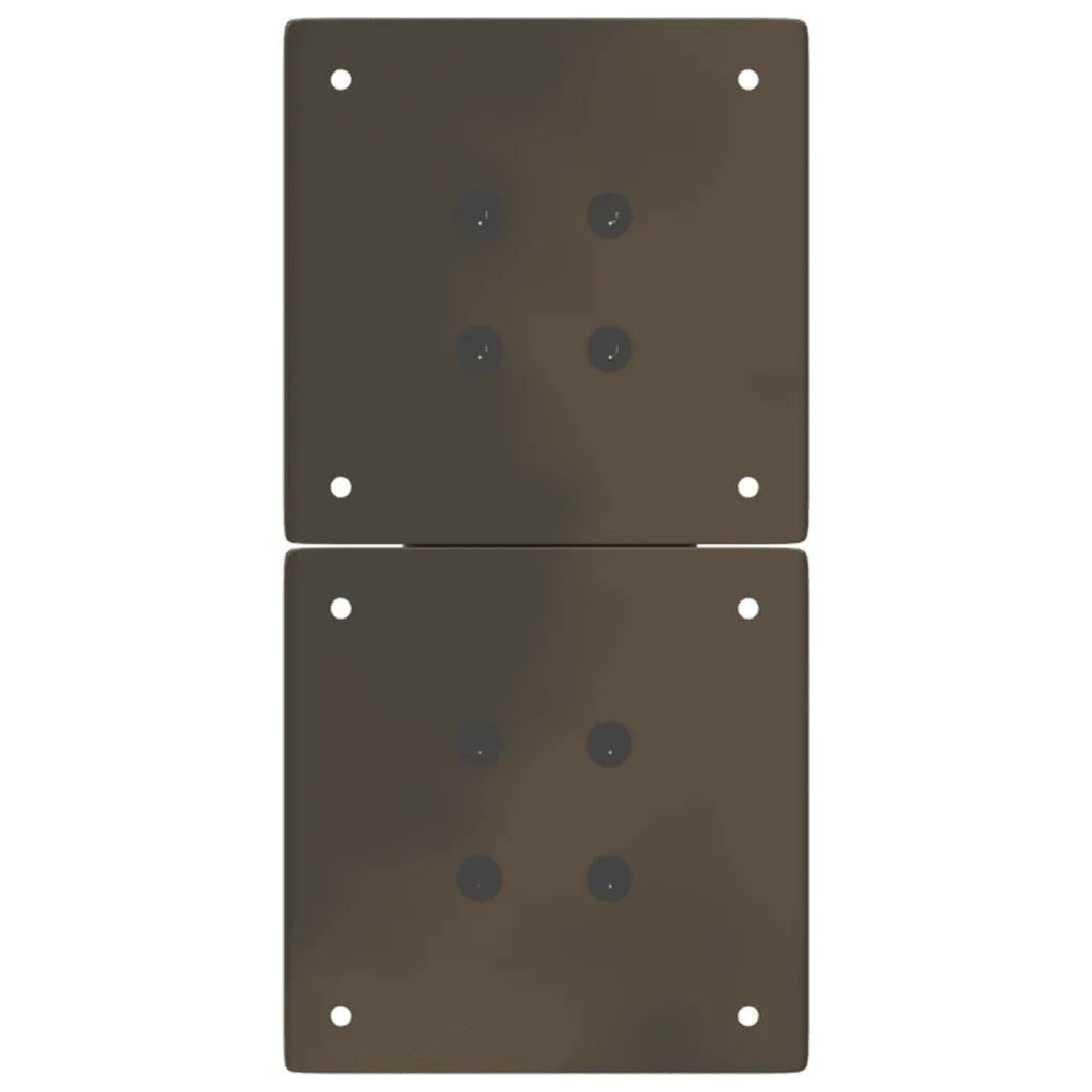 Gambe per Tavolino da Caff¨¨ a Forma di X 2 pz-Set di 2 Gamba per Tavolo Acciaio Naturale 38x(42-43) cm Acciaio