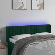 Testiera a LED Verde Scuro 147x16x78/88 cm in Velluto 3123525