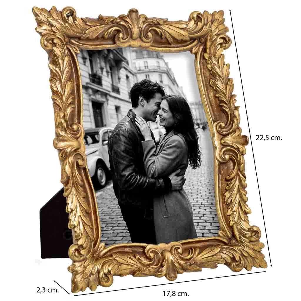 Portafoto 13X18 dorato 17,8x2,3x22,5h cm