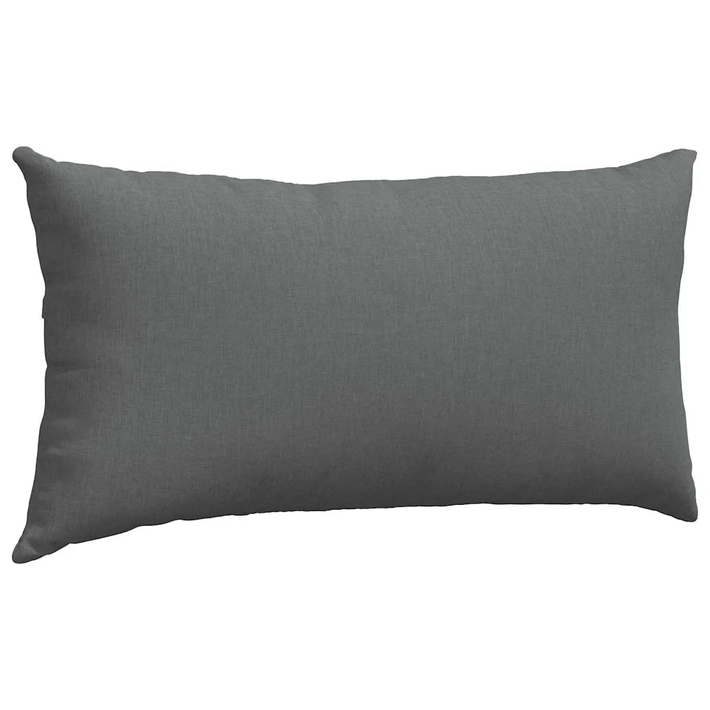 Cuscini da Divano 2 pz | Cuscini per sedie Grigio scuro 80 x 40 cm Tessuto