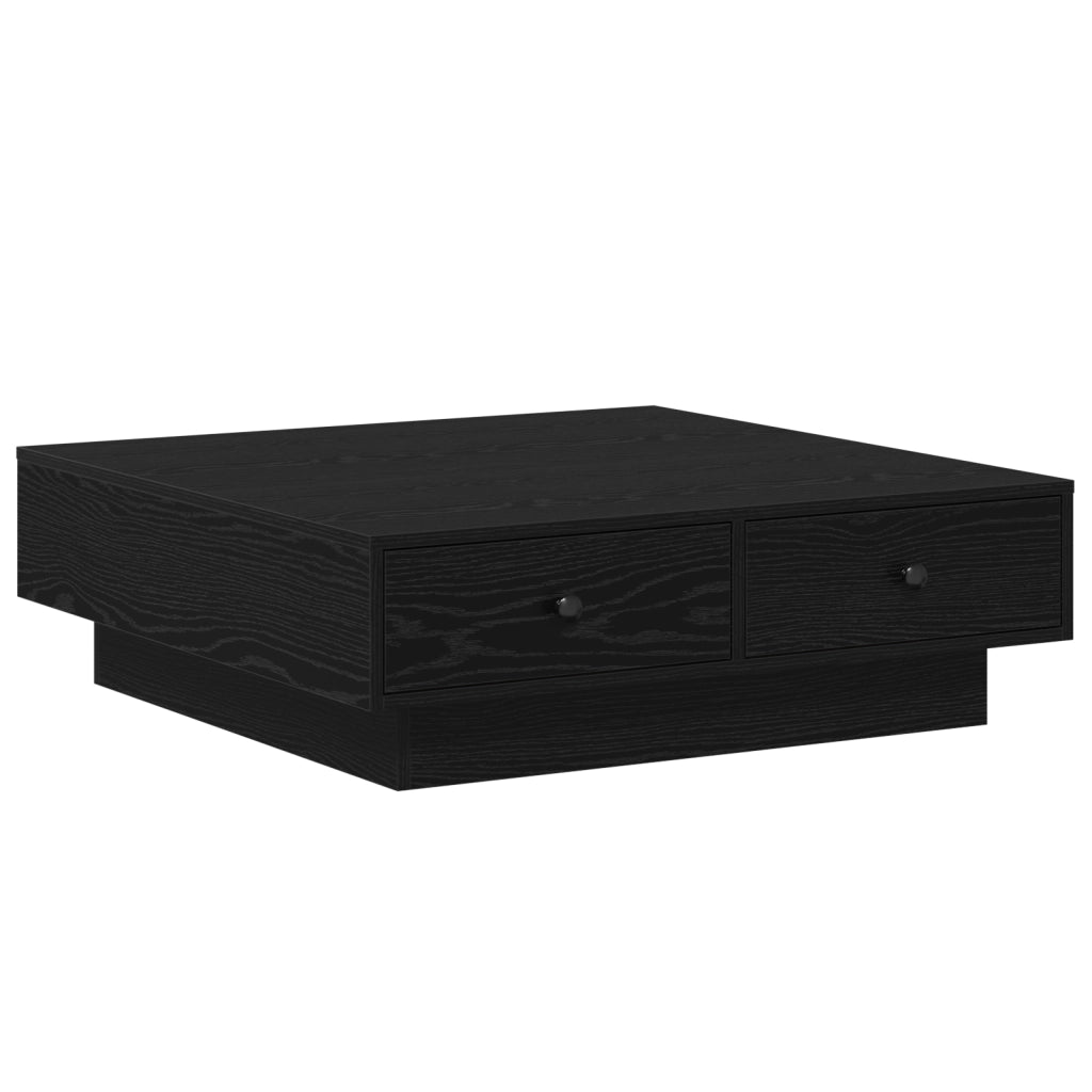 Tavolino da CaffÃ¨ Rovere nero Legno ingegnerizzato 90 x 90 x 28 cm