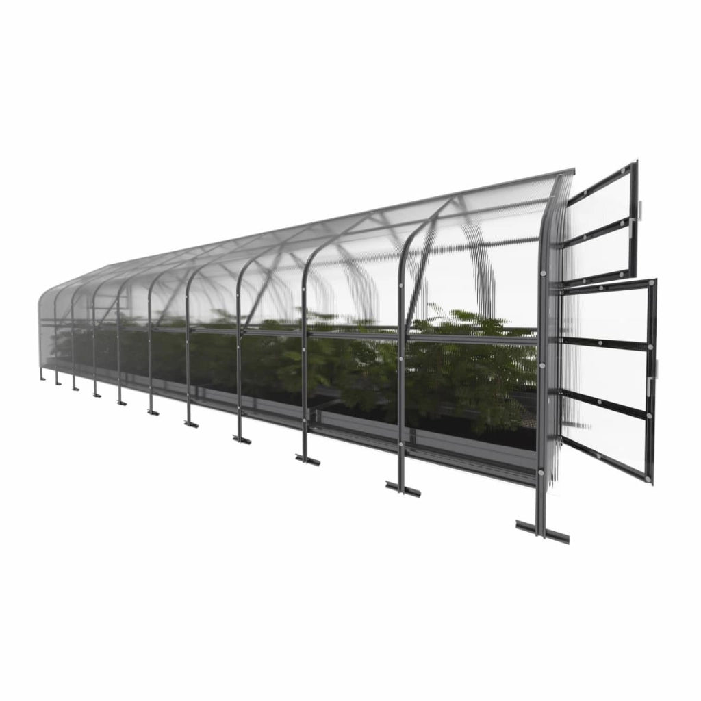 Serra da giardino KLASIKA*DROP 25m2, 2,5m x 10m, 4 mm con rivestimento in policarbonato