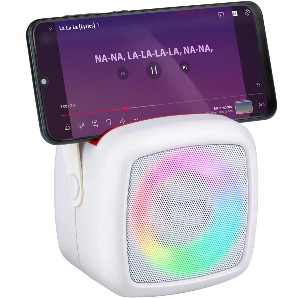 Mini Karaoke per Adulti e Bambini 2 Microfoni Wireless Altoparlante Bluetooth