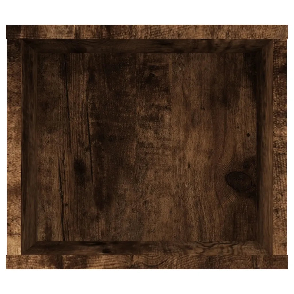 Mobile TV Pensile Rovere Fumo 100x30x26,5 cm Legno Multistrato 826360