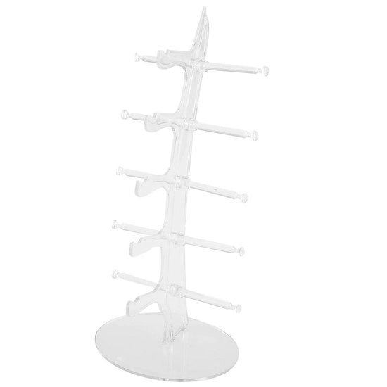 Display per occhiali in plastica di alta qualità - Oculista per occhiali da sole - Stile minimalista - Accessorio pratico per occhiali