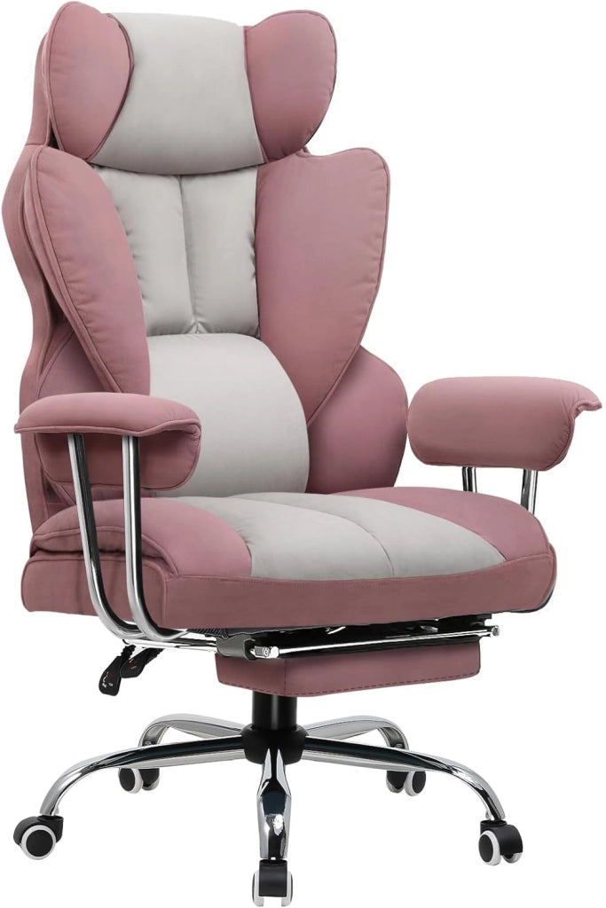 Sedia Gaming Ergonomica Sedia da Gaming Reclinabile Sedia Ufficio con Poggiapiedi Sedia Gamer Schienale Regolabile per Lavoro e Gioco Blu