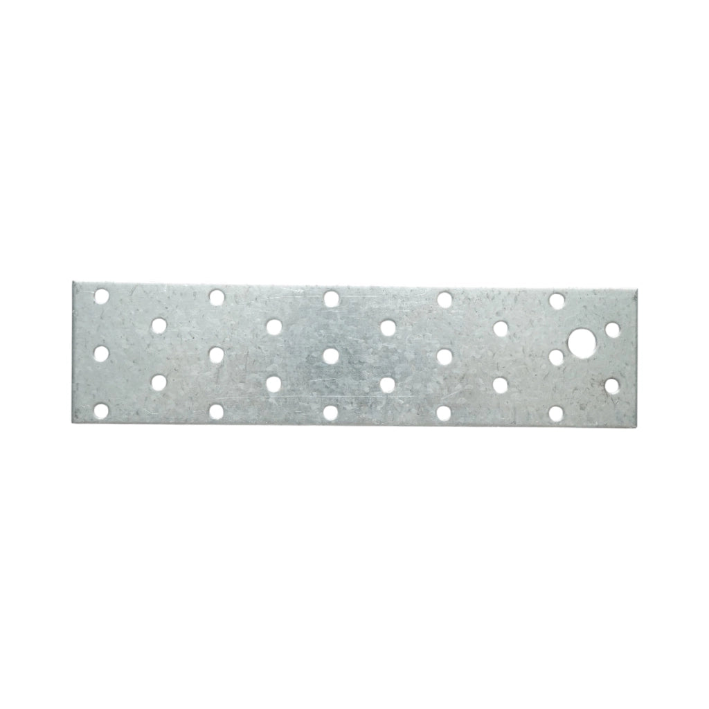 Piastra forata 50x200mm, spessore 2mm, acciaio zincato