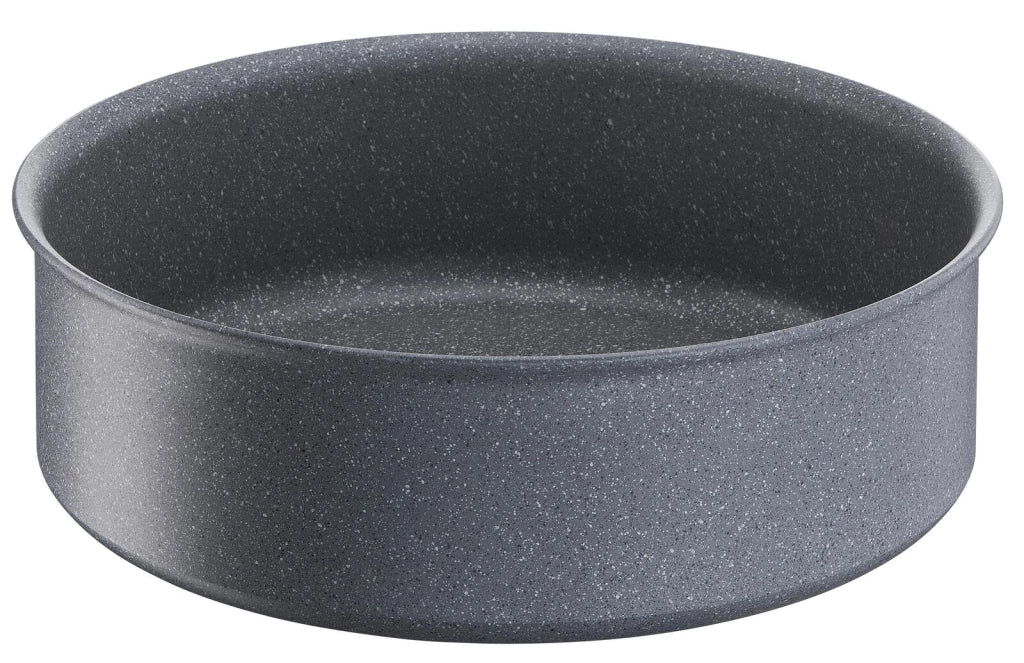 Lagostina 2100127317 Ingenio Mineralis Tegame Antiaderente 24 cm Alluminio Riciclato Manico Amovibile Induzione colore Grigio