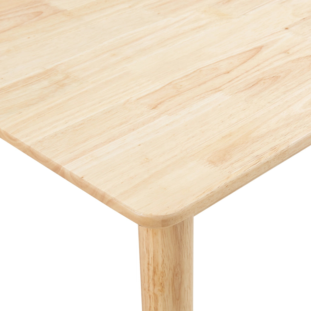 Tavolo da Pranzo Klijori Tavolo da Cucina in Legno di Hevea 120x70 cm color Naturale [en.casa]